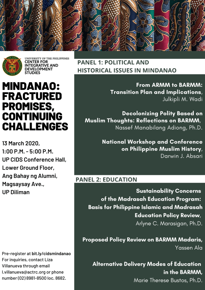 UP CIDS Mindanao Forum Day 2